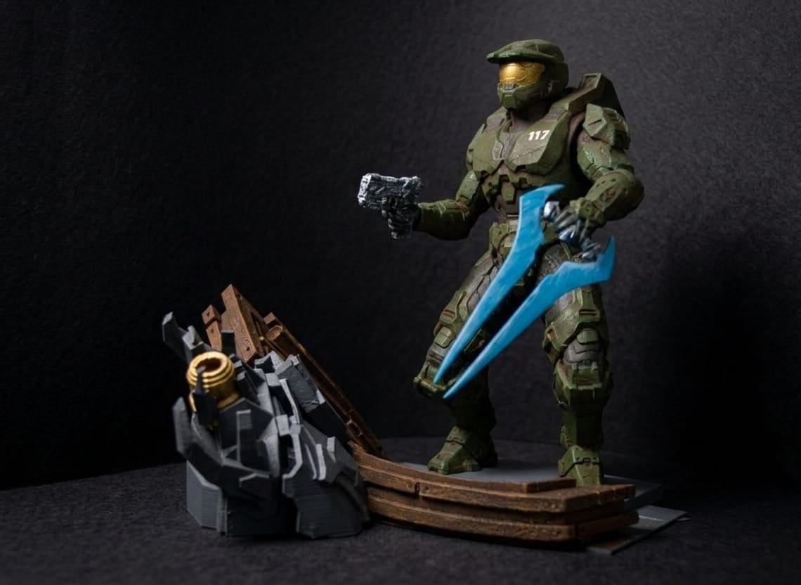 Master Chief \ Halo Figürü küçük resim 4