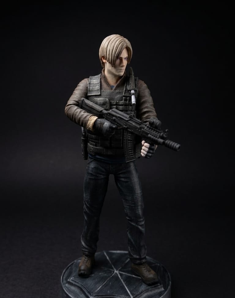 Resident Evil Leon S.Kennedy Figürü küçük resim 4