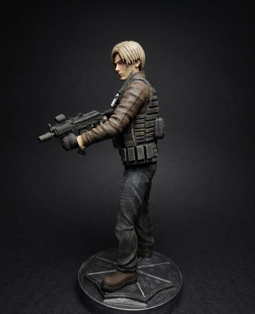 Resident Evil Leon S.Kennedy Figürü küçük resim 8