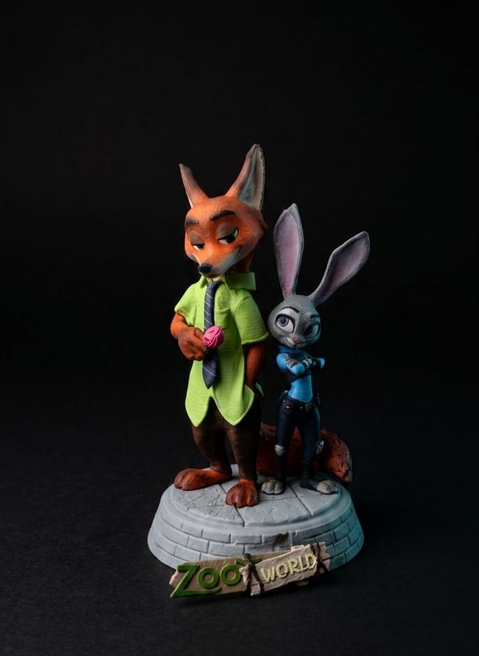Zootopia'dan Nick ve Judy Figürü