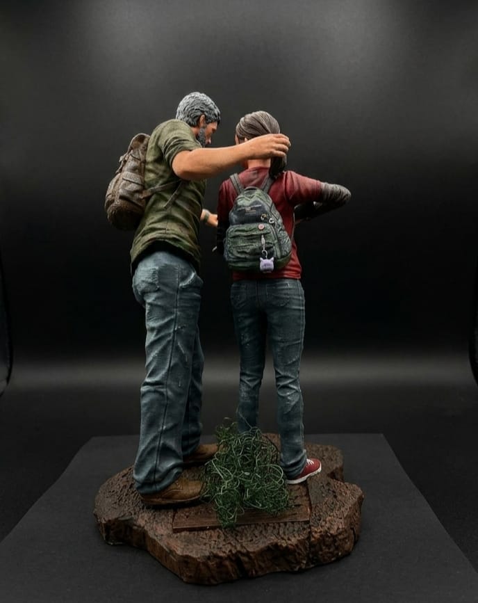 The last of Us Ellie ve Joel Diorama Figürü küçük resim 2