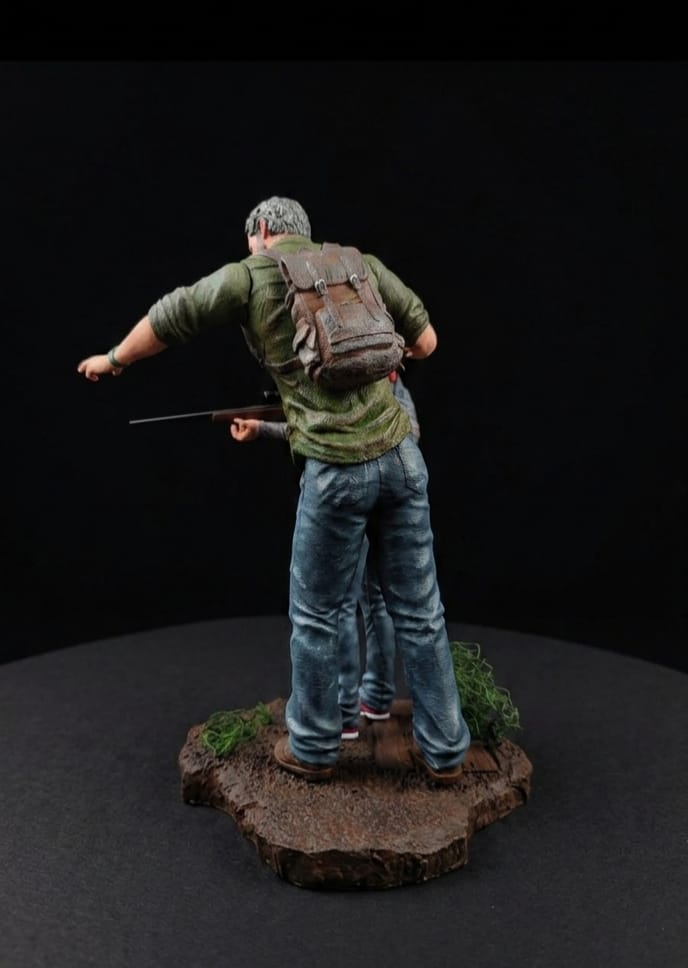 The last of Us Ellie ve Joel Diorama Figürü küçük resim 3
