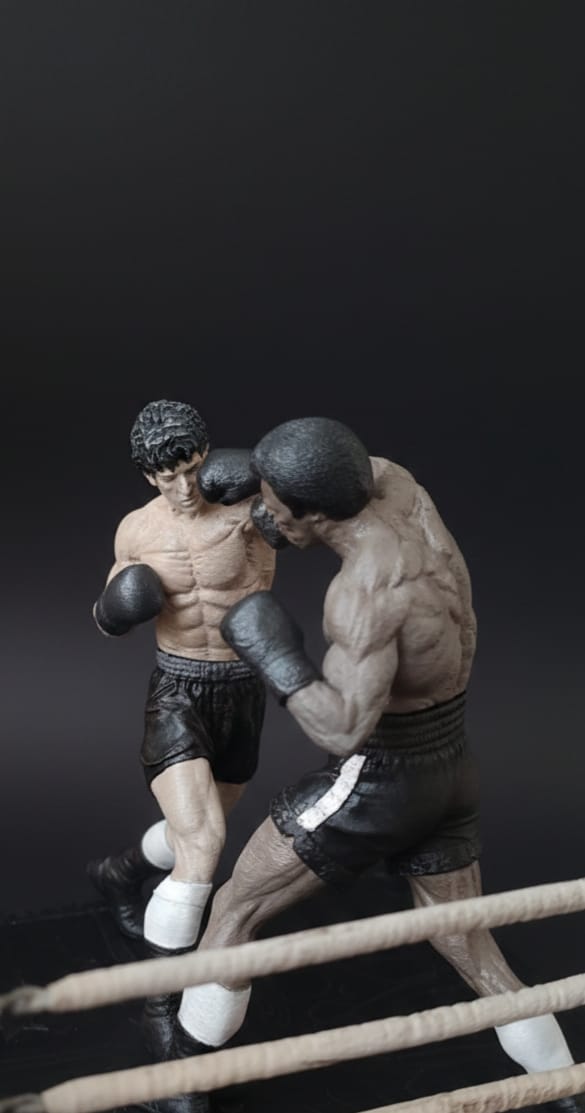 Rocky Balboa ve Apollo Dioraması  küçük resim 2