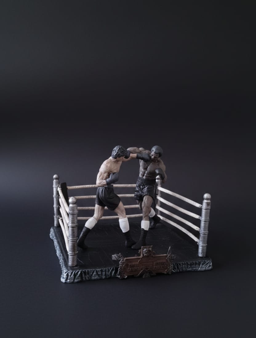 Rocky Balboa ve Apollo Dioraması  küçük resim 6