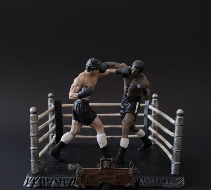 Rocky Balboa ve Apollo Dioraması  küçük resim 9