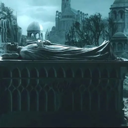 Lotr Aragorn/ Kral Elesser'in  Ölüm Sahnesi Dioraması Figürü